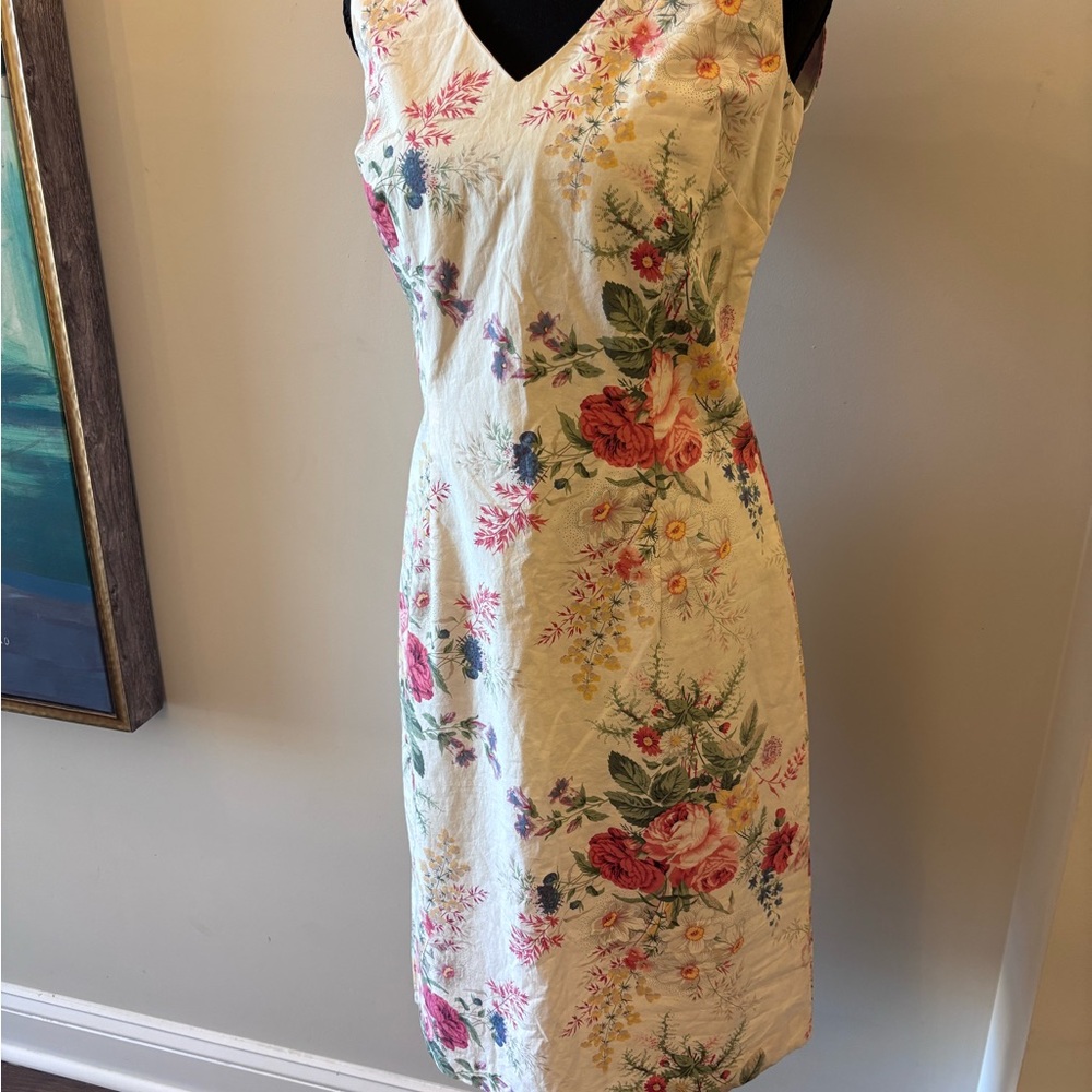 Floral 100% Cotton Sleeveless spring Dress